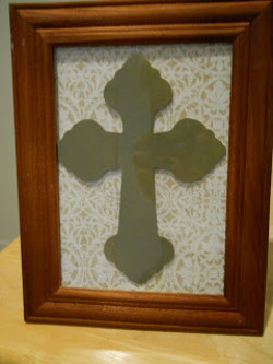 Framed Cross for Easter