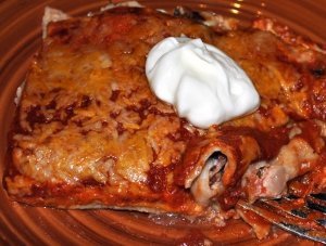 Seafood Enchilada Casserole