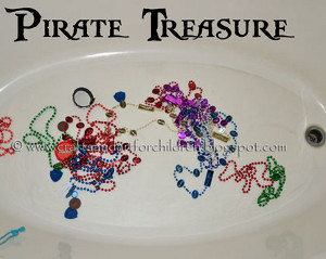 Pirate Bubble Bath Treasure Hunt