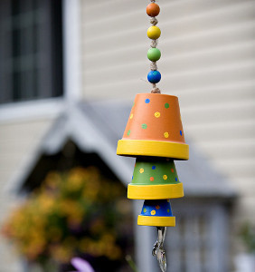 Painted Pot Wind Chime