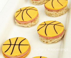 Basketball Bite-Sized Treats