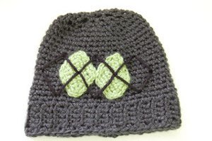 Argyle Baby Hat Crochet Pattern