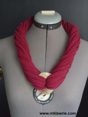 Tee Shirt Yarn Necklace