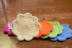 Flower Coasters