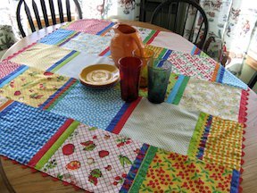 Retro Patchwork Table Topper Pattern