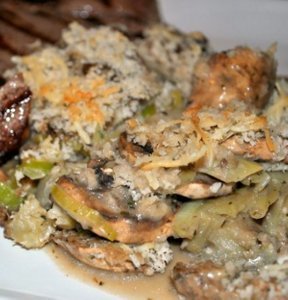 Artichoke and Mushroom Casserole