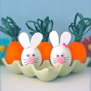 Bunny and Carrot Egg Friends