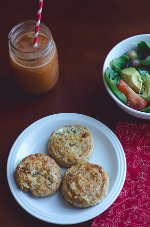 Feta, Chive, and Greek Yogurt Biscuits