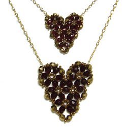 Pretty Beaded Heart Pendant Pattern