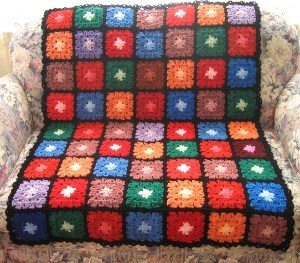 Stained Glass Rainbow Afghan