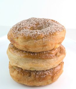 Apple Doughnuts with Caramel Glaze