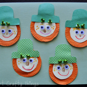 Cupcake Liner Leprechaun Beards