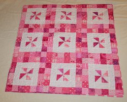 Priscilla's Pink Pinwheel Quilt