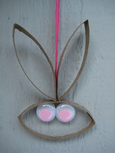 Paper Tube Easter Bunny