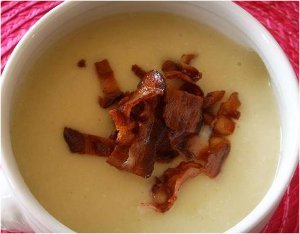 Cauliflower, Bacon and Cheese Soup
