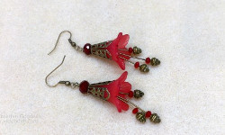 Blooming Acrylic Flower Earrings