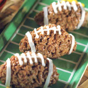 Football Rice Krispie Treats