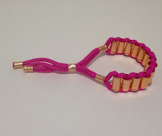 Easy Copper Tube Bead and Rope Bracelet