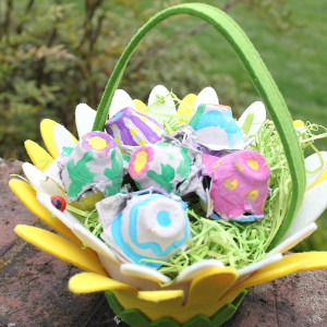 Egg Carton Easter Eggs