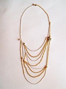 Luxurious Gilded Strands Necklace