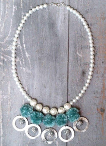 Poms and Pearls Necklace
