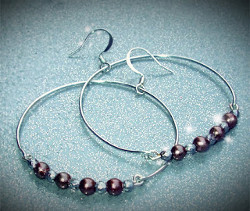 Beautiful Beaded Hoop Earrings