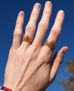 Crown Seed Bead Ring