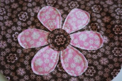 Vintage Rag Flower Bib