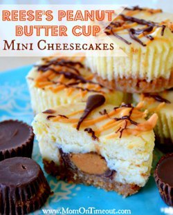 Reese's Peanut Butter Cup Mini Cheesecakes