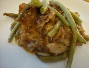 French Fried Onion Chicken with Green Beans Casserole