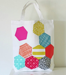 English Paper Applique Tote