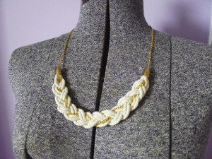 Rope and Chain Braided Necklace