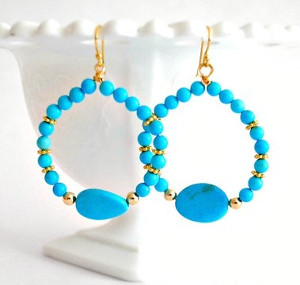 Hoop Dreams Beaded Earrings