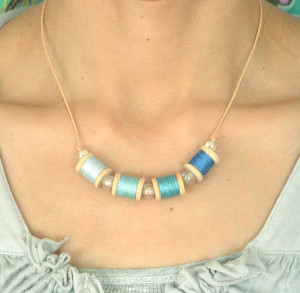 Spool on Thread Necklace