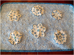 Beaded Winter Tablemat