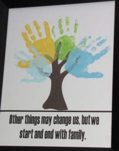 Father's Day Handprint Tree