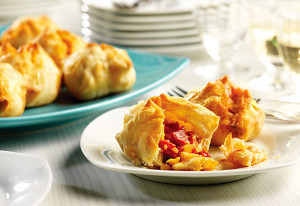 Roasted Red Pepper & Basil Puffs