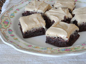 Peanut Butter Frosted Fudge Brownies