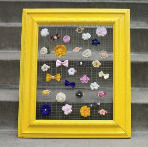 Picture Frame Earring Organizer