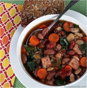 Make Ahead Slow Cooker 15 Bean Soup