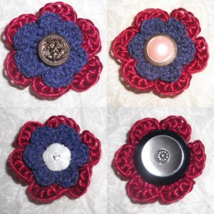 Vintage Flower Button | AllFreeCrochet.com
