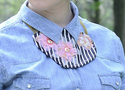 Fabulous Fabric Collar Necklace