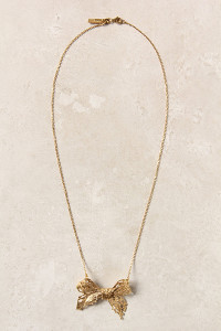 Gold Bow Necklace