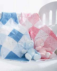 Double Diamond Baby Blanket