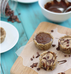 Mini Raw Walnut and Pecan Tarts