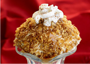 Decadent No Fry Fried Ice Cream