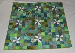 Peter's Pinwheels Baby Quilt