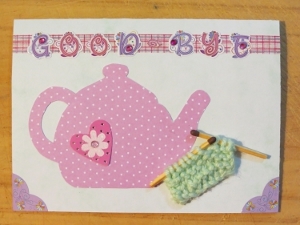 The Joy of Tea and Knitting Card