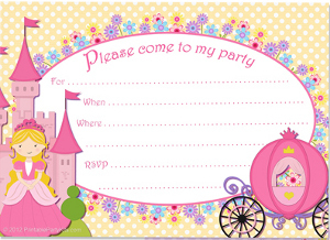 Cinderella Party Invites