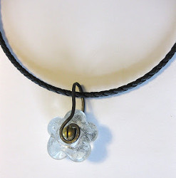 Glimmering Glass Pendant